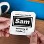 Personalised World's Biggest Oasis Fan Name Coaster, thumbnail 1 of 5