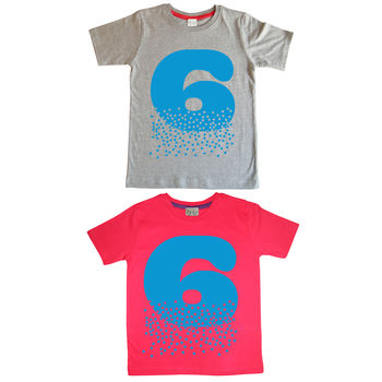 Age Number Kids T Shirt, 8 of 12