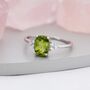 Genuine Peridot Oval Ring, thumbnail 5 of 12