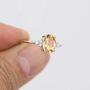 Genuine Citrine Oval Ring, thumbnail 5 of 10