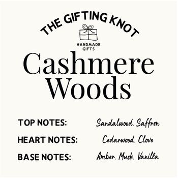 Cashmere Woods, Vanilla And Musk Soy Wax Candle, 3 of 6