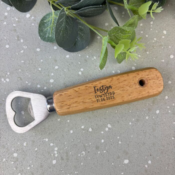 Welsh Wedding Favour Bottle Opener, 6 of 7