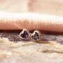 February Birthstone Earrings Amethyst, thumbnail 2 of 4