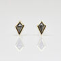 0.45ct Kite Shape Diamond Stud Earrings, 18ct Gold, thumbnail 2 of 2