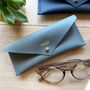Personalised Recycled Leather Envelope Glasses Case, thumbnail 4 of 8