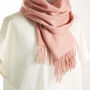 Pure Cashmere Scarf Smoke Rose, thumbnail 3 of 8