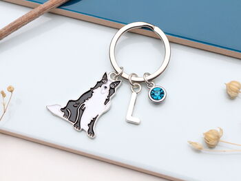 Personalised Border Collie Keyring, 2 of 11