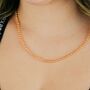 Small Gold Glass Pearl Choker Necklace, thumbnail 4 of 8