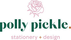 Polly Pickle stationery and design logo