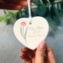Personalised New Mum Ceramic Heart Decoration, thumbnail 1 of 2