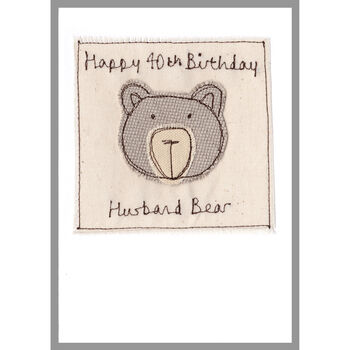 Personalised Bear Christmas Card For Him, Dad, Grandad, 11 of 12