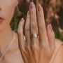 Karma Bloom Mixed Metal Spinning Ring, thumbnail 4 of 10