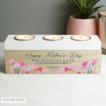 Personalised Wonderful Mum Triple Tealight Box, 2 of 2