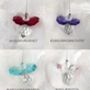 Crystal Hanging Guardian Angel, Birthstone, thumbnail 2 of 4