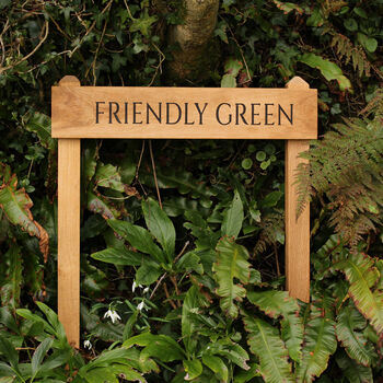 Custom Engraved House Sign With Posts, 2 of 12