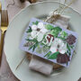 Personalised Metallic Floral Place Setting Cards, thumbnail 4 of 6