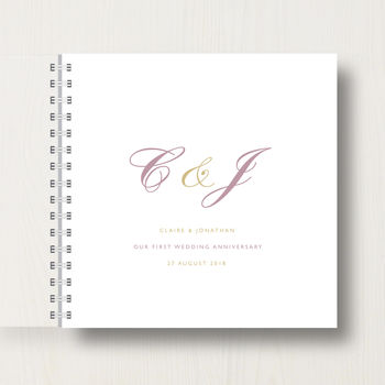 Personalised Wedding Or Anniversary Memory Book, 12 of 12