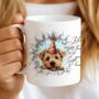 Personalised Norfolk Terrier Birthday Break Through Dog, thumbnail 7 of 8