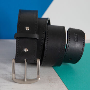 Personalised Mens Leather Belt, 8 of 9