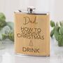 Personalised Bamboo Christmas Hipflask, thumbnail 2 of 2