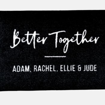 Personalised Better Together Doormat, 2 of 2