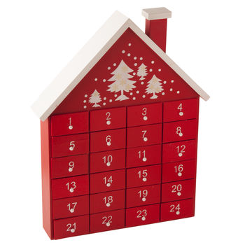 Red House Advent Calendar By The Christmas Home | notonthehighstreet.com