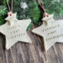 Personalised Star First Christmas Decoration, thumbnail 4 of 4