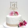 Personalised Winter Wedding Cake Topper, thumbnail 1 of 7