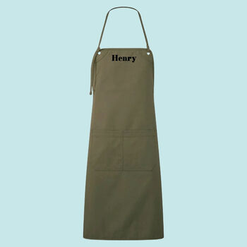 Modern Personalised Canvas Apron, 3 of 8