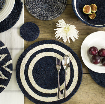 Striped Round Grass Placemat, 6 of 7