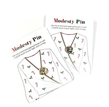 Christmas Modesty Pin Gift, Secret Santa, Stocking Filler, 7 of 9