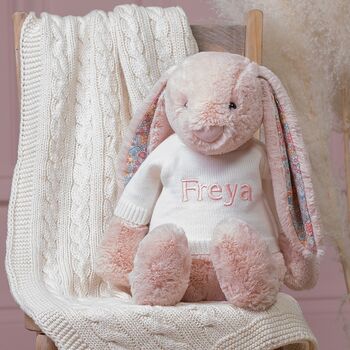 Personalised Jellycat Large Blush Blossom Bunny, 2 of 5