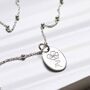 Sterling Silver August Birth Flower Necklace, thumbnail 1 of 5