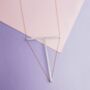 Gold And Silver Plated Geometric T Bar Necklace, thumbnail 3 of 4