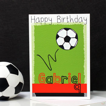 Personalised Football Team Birthday Card, 2 of 11