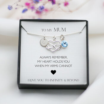 Gift For Mum – Heart Infinity Charm Necklace, 7 of 7