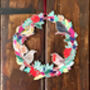 Birds And Berries Wooden Christmas Wreath, thumbnail 2 of 8