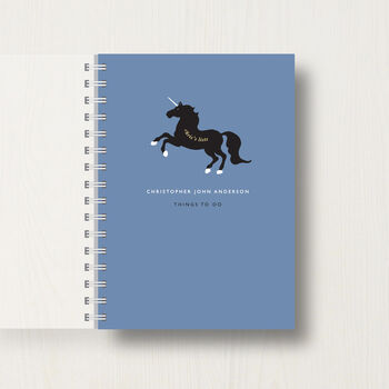 Personalised Unicorn Lovers Journal Or Notebook, 9 of 11