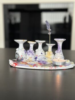 Handmade Porcelain Funny Figurines/Tea Light Holder, 3 of 4