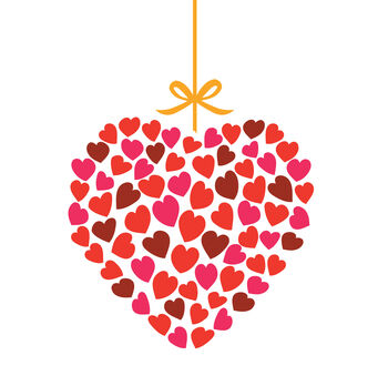 Sending Love At Christmas, Heart Card, 2 of 2