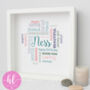 Personalised Birthday Word Art Gift For Girlfriend, thumbnail 4 of 4