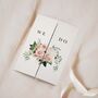 Pink Peony Gatefold Wedding Invitations, thumbnail 2 of 5