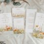 Orange Wildflower Gatefold Wedding Invitations, thumbnail 5 of 5