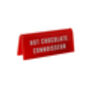 It's A Sign 'Hot Chocolate Connoisseur' Red Desk Sign, thumbnail 2 of 2