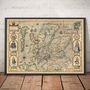 Personalised 1611 Old Map Of Scotland And Highlands, thumbnail 1 of 5