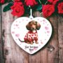 Personalised Pet Dachshund Love Decoration, thumbnail 2 of 2