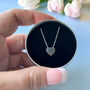 Valentine's Gift Silver Heart Necklace In Gift Tin, thumbnail 3 of 11