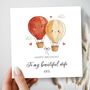 Cute Wife Birthday Card, Hot Air Balloon Wife Card, thumbnail 1 of 3