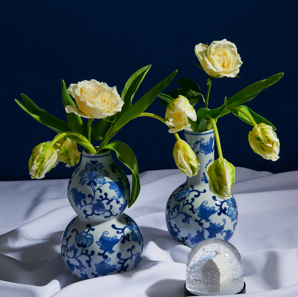Dutch Blue Vases, Set Of Two, 1 of 3