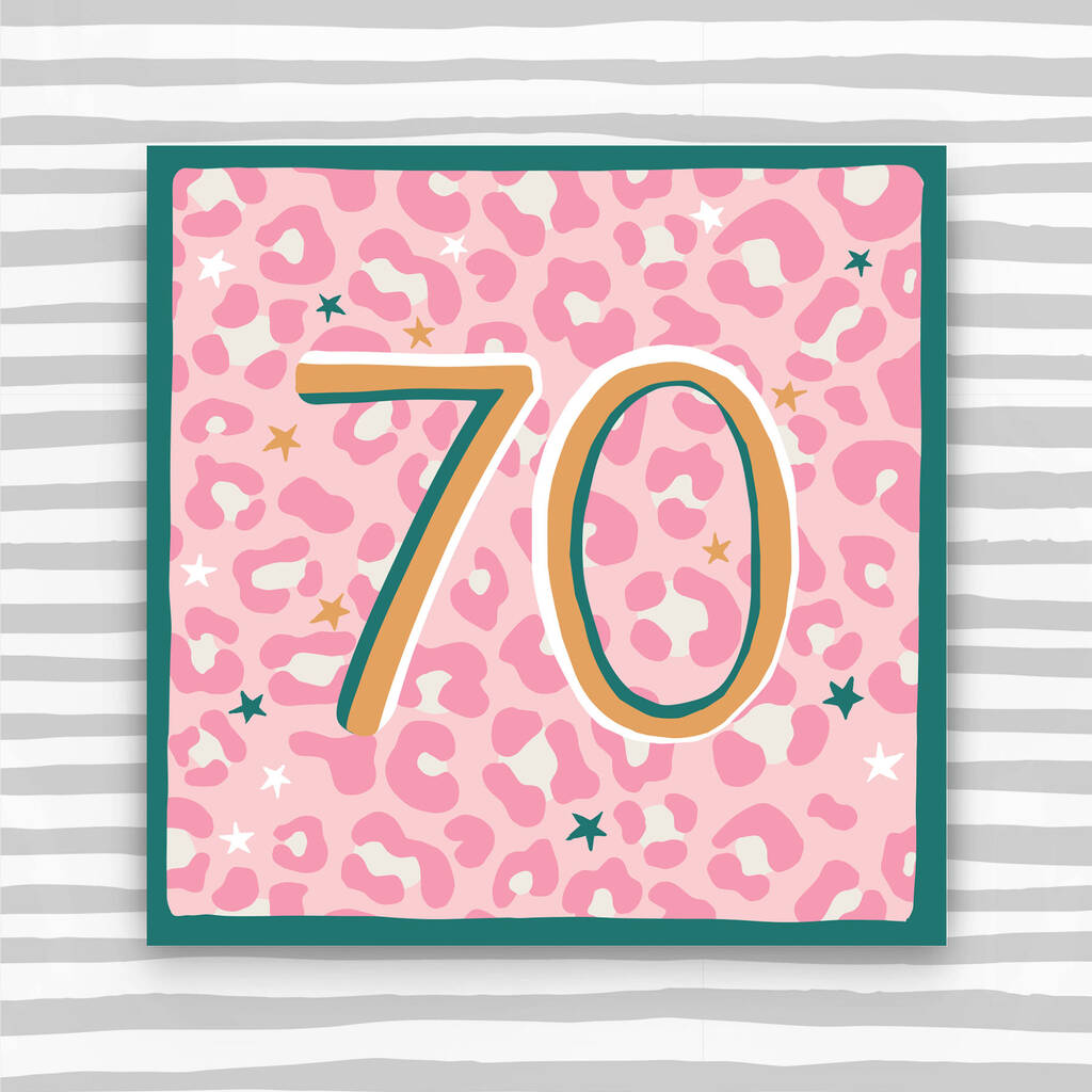 Female 70th Birthday Card, 1 of 3